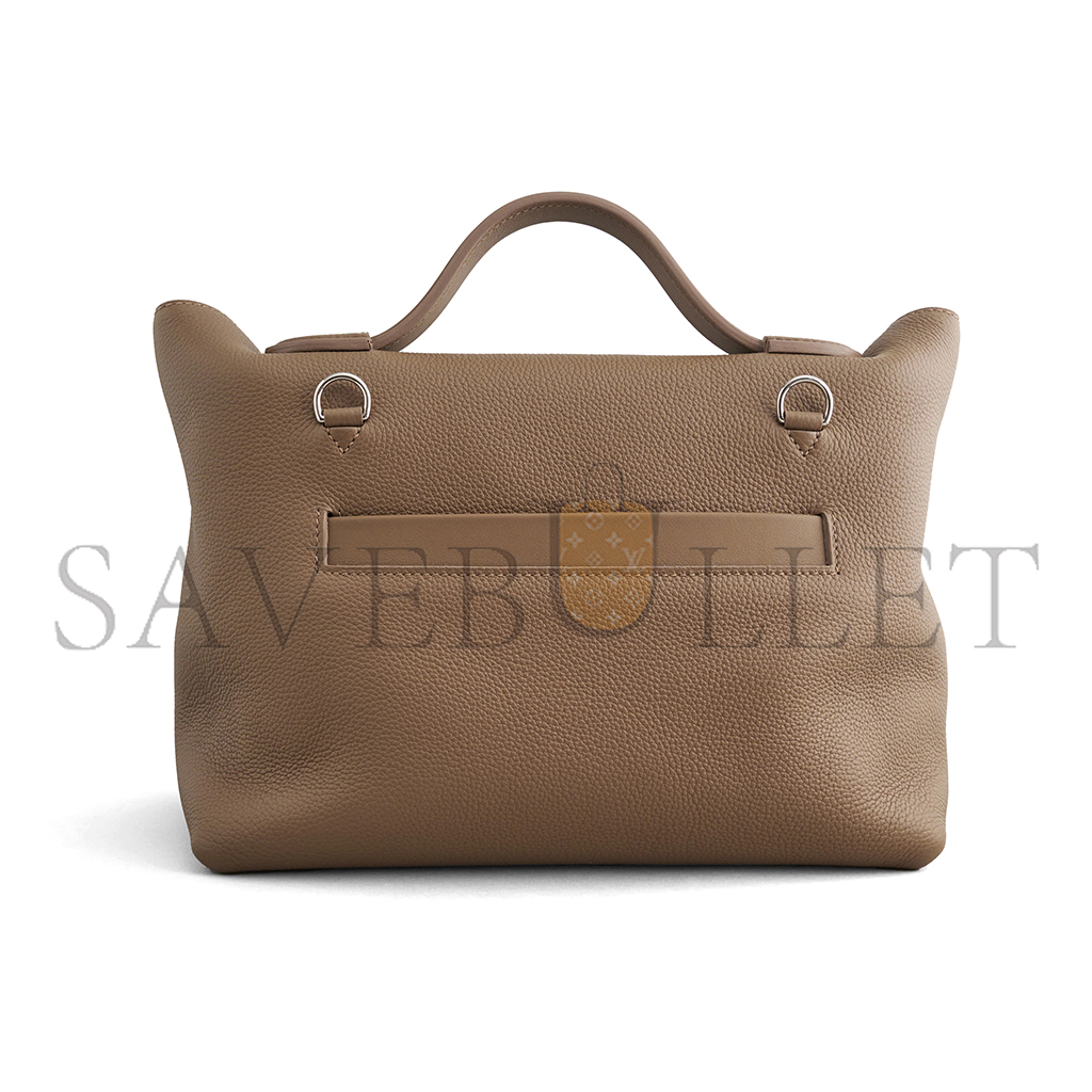 HERMÈS MASTER 24/24 29 CLEMENCE BEIGE DE WEIMAR PALLADIUM HARDWARE H075241CPAT (29*24*15cm)